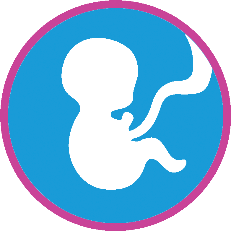 Reprogenetic Clipart Clip Prenatal Genomics - Pregnancy Clipart Png Black White Transparent Png (797x797), Png Download