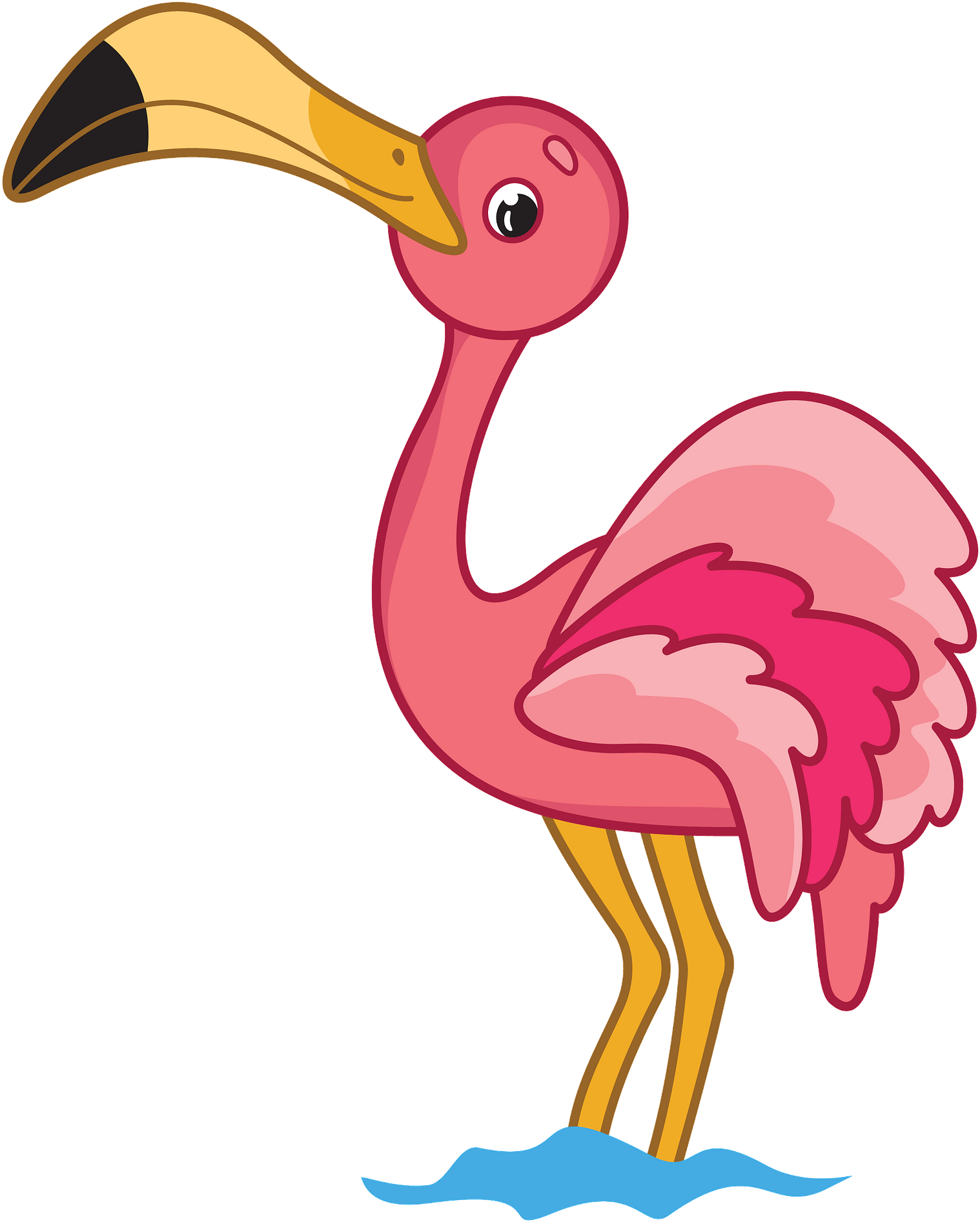 Flamingo Clipart - Png Download (1541x1920), Png Download