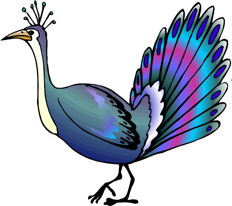 Peacock Clipart Female Peacock - St Davids Day Funny Cards - Png Download (750x671), Png Download
