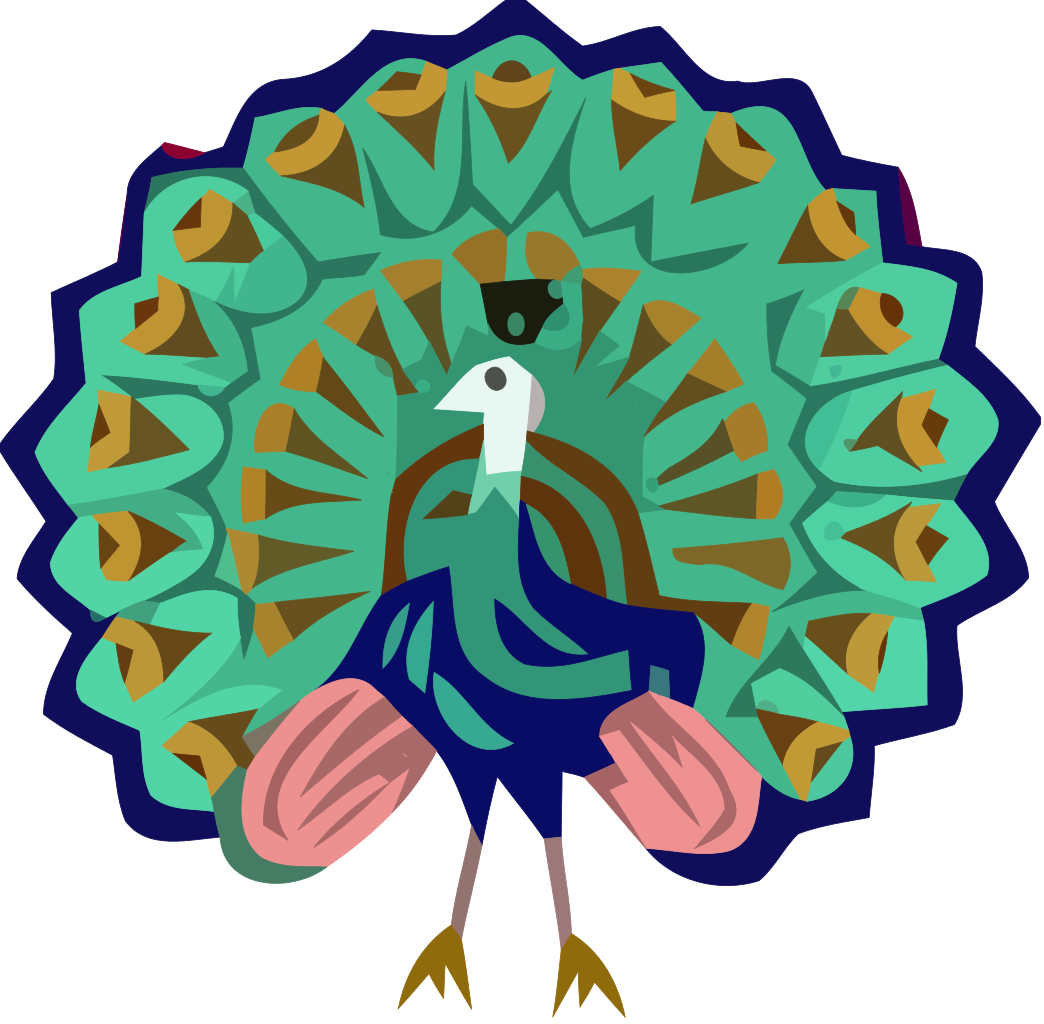 Peacock Clipart National Indian Bird, Peacock National - Myanmar National Animal Green Peafowl - Png Download (1044x1024), Png Download