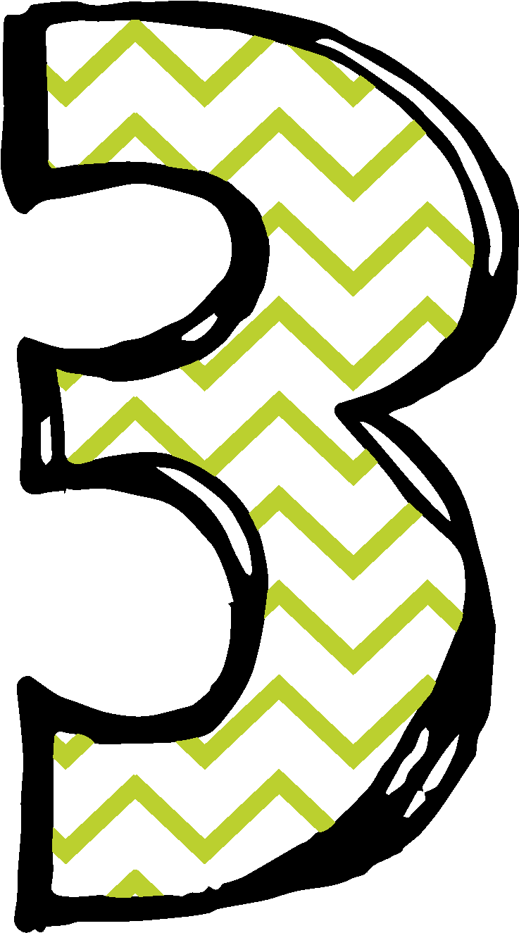 Transparent Clipart For August - Number 3 Clipart - Png Download (737x1325), Png Download