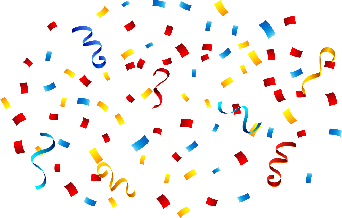 Png Transparent Clip Art - Transparent Background Confetti Png Hd (1326x846), Png Download