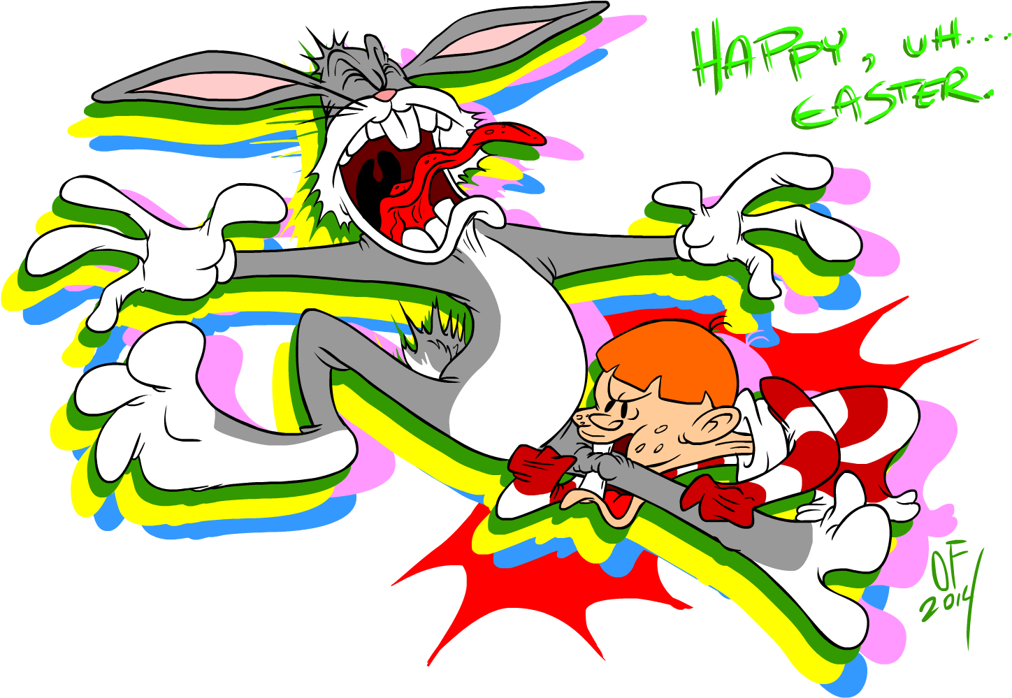 Looney Tunes/happy Easter - Cartoon Clipart (1778x1000), Png Download