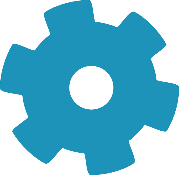 Gear Clip Art At - Gear Wheel Blue - Png Download (600x589), Png Download
