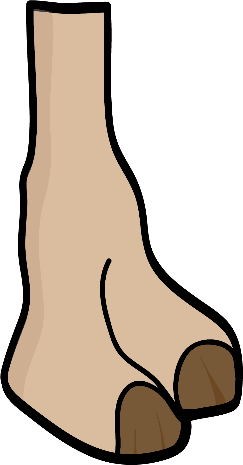 Feet Clipart Foot Heel - Animal Feet Clipart - Png Download (1200x2100), Png Download