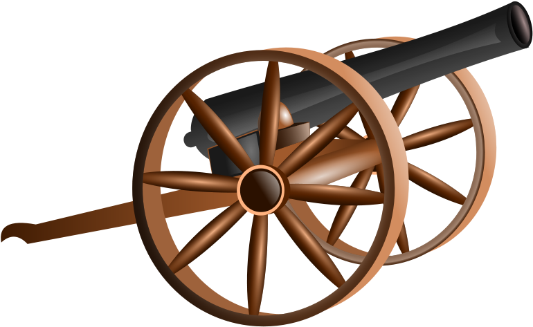 Clipart Cannon Free Free Clipart - Civil War Cannon Clipart - Png Download (800x560), Png Download
