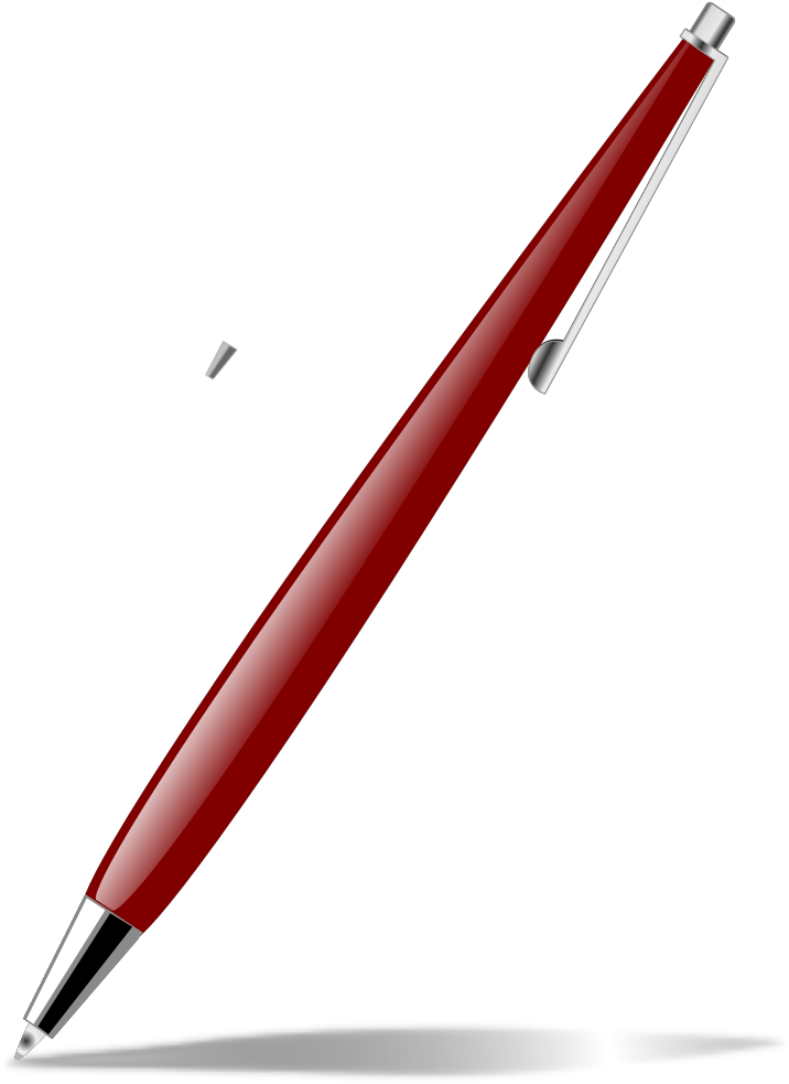 Red Glossy Pen Svg Clip Arts - Drawing Pencil - Png Download (1024x1024), Png Download