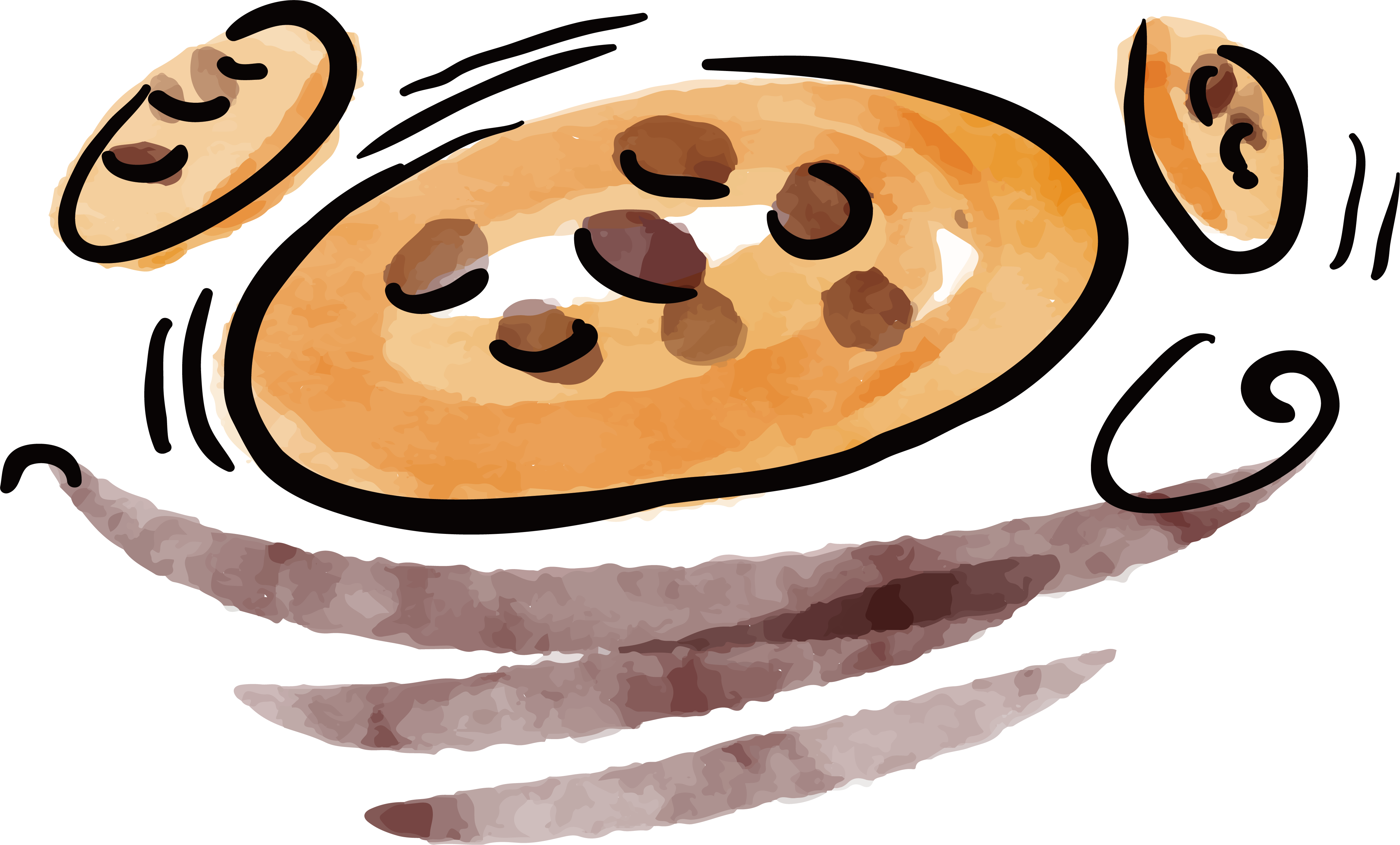 Watercolor Clipart Bread - Logo - Png Download (4457x2689), Png Download