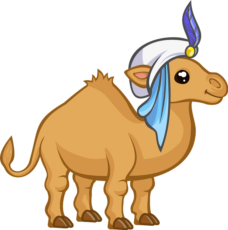 Camel Clipart - Drawing Easy Cute Camel - Png Download (795x800), Png Download