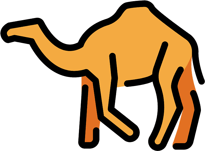 Camel Emoji Clipart - Arabian Camel - Png Download (800x800), Png Download