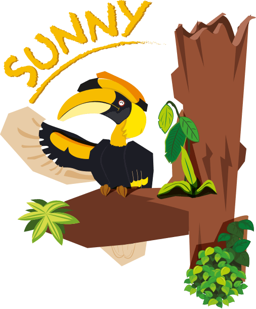 Jurong Bird Park Sunny Clipart (506x610), Png Download