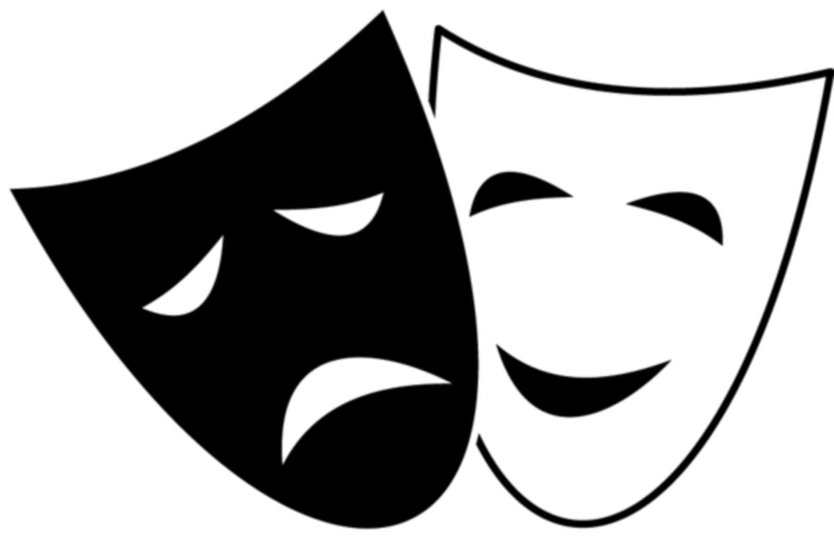 Theater Mask Clipart - Png Download (1200x772), Png Download