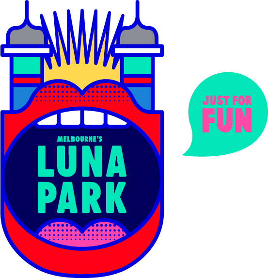 Amusement Park Clipart Luna Park - Luna Park Melbourne Logo - Png Download (553x573), Png Download