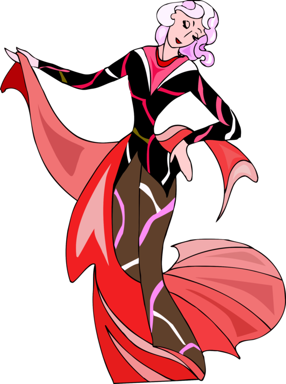 Lady Clipart Dance - Dance - Png Download (558x750), Png Download