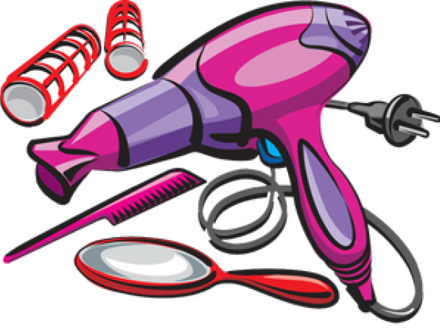 Beauty Care Cliparts - Vector Hair Dryer Clipart - Png Download (640x480), Png Download