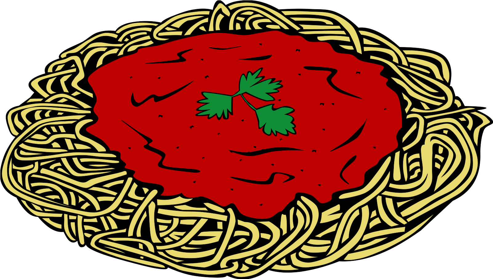 Fast Food, Lunch-dinner, Spaghetti - Spaghetti Clip Art - Png Download (800x457), Png Download
