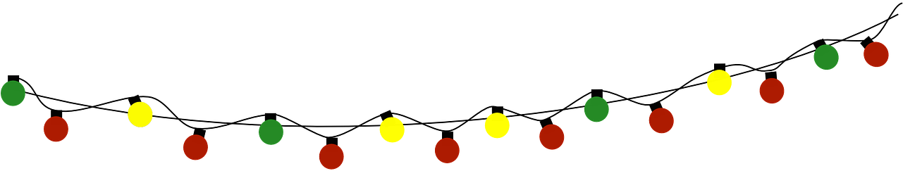 Christmas Lights Gif Png Clipart (1280x640), Png Download