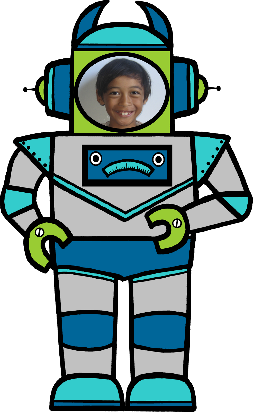 Clipart หุ่น ยนต์ - Png Download (984x1600), Png Download