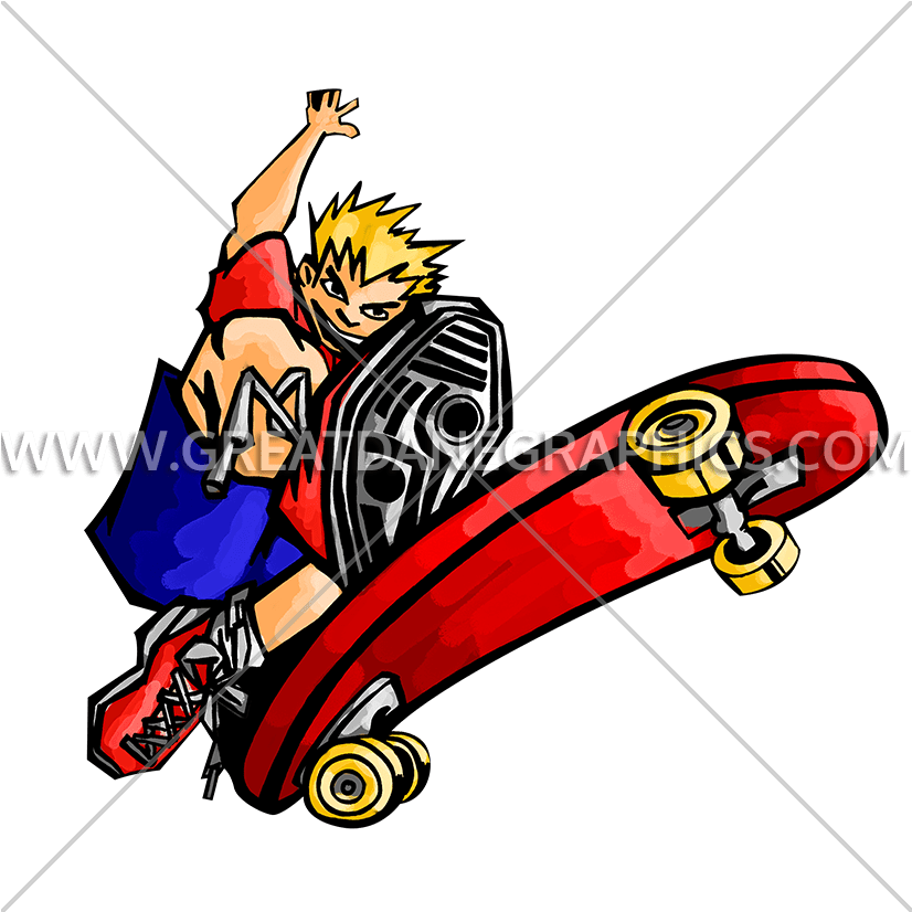 Skate Board Flip Production - Skateboarding Clipart (825x839), Png Download
