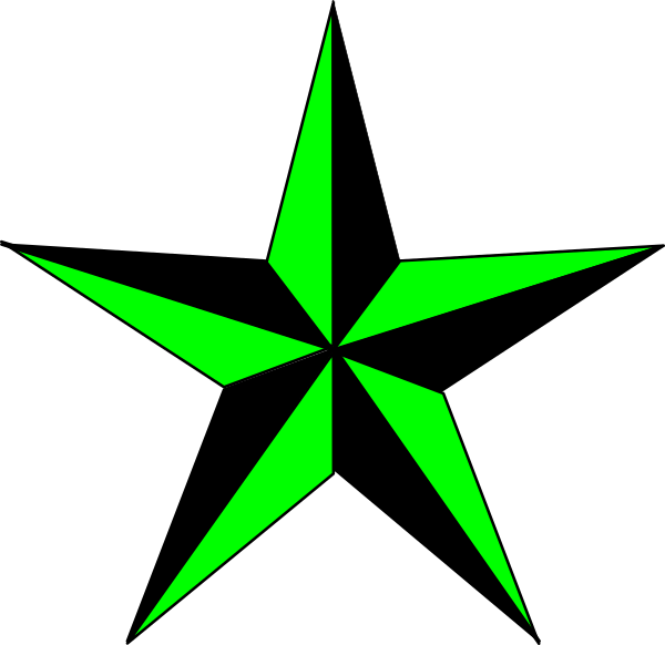 Star Png Black And White Clipart (600x582), Png Download