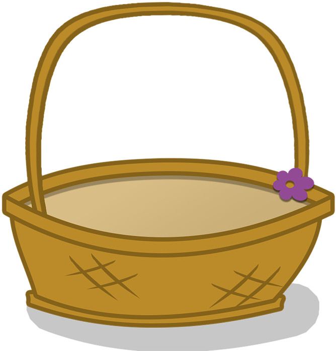 Basket Clipart Cartoon - Panier Clipart - Png Download (720x720), Png Download