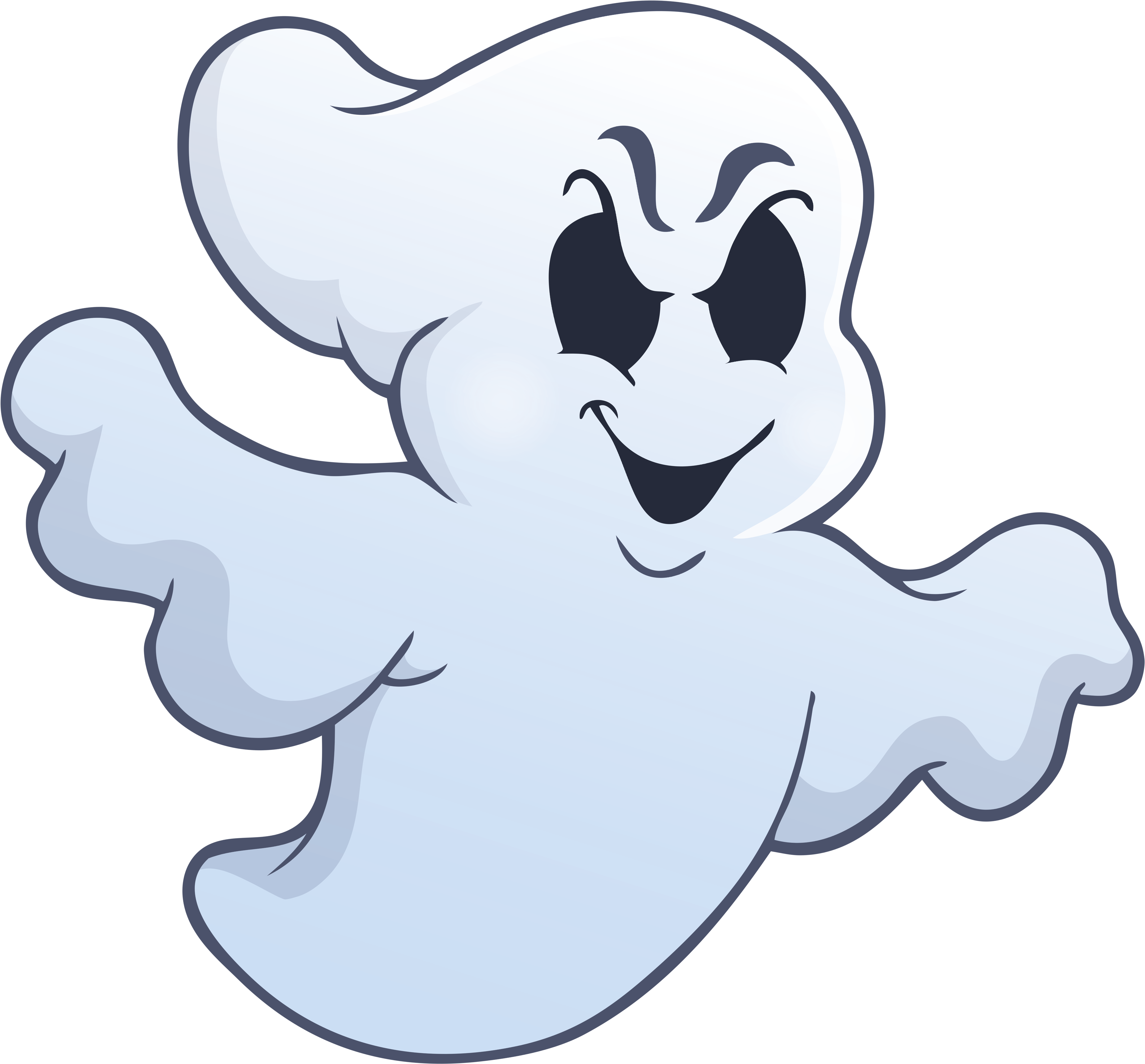 Ghost Clipart Transparent Background - Cartoon Ghost Png, transparent clipa...