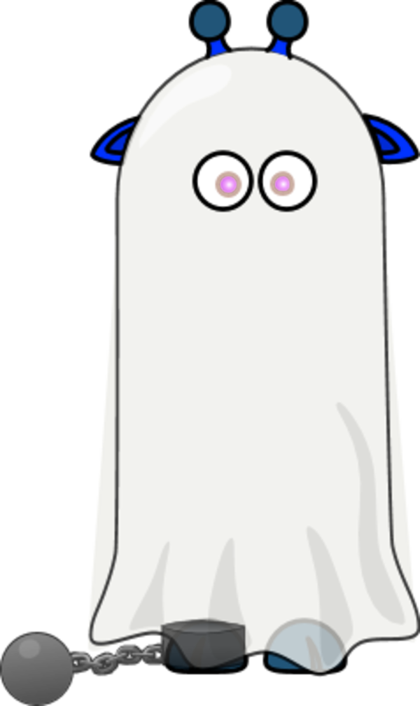 Giraffe Horns Vector Art - Giraffe Ghost Clipart (600x1008), Png Download