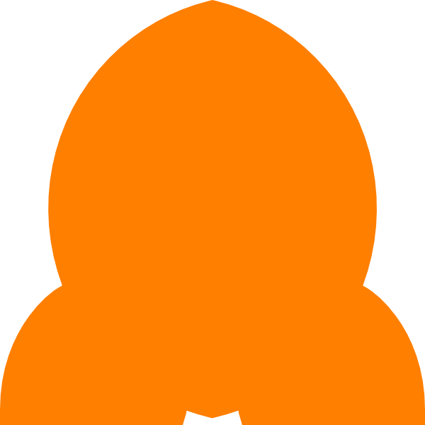 Orange Rocket Clip Art - Png Download (600x601), Png Download