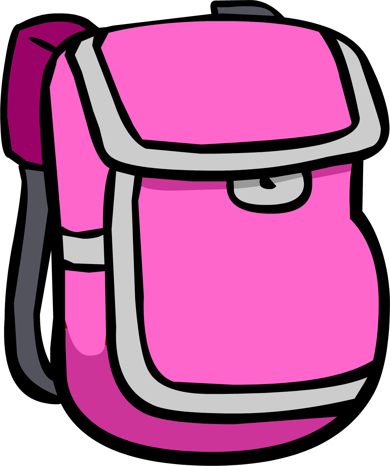 Book Bag Clipart Free Image Backpack Clipart Pink Backpack - Transparent Background Backpack Clipart - Png Download (1262x1506), Png Download