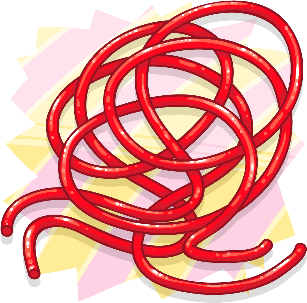 Strawberry Laces Png Clipart (1024x1024), Png Download