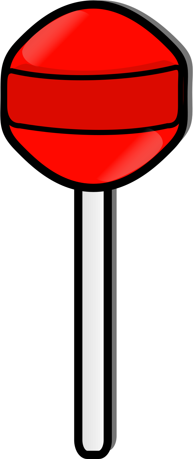 Candy Clipart Red - Lollipop Clipart - Png Download (640x1280), Png Download