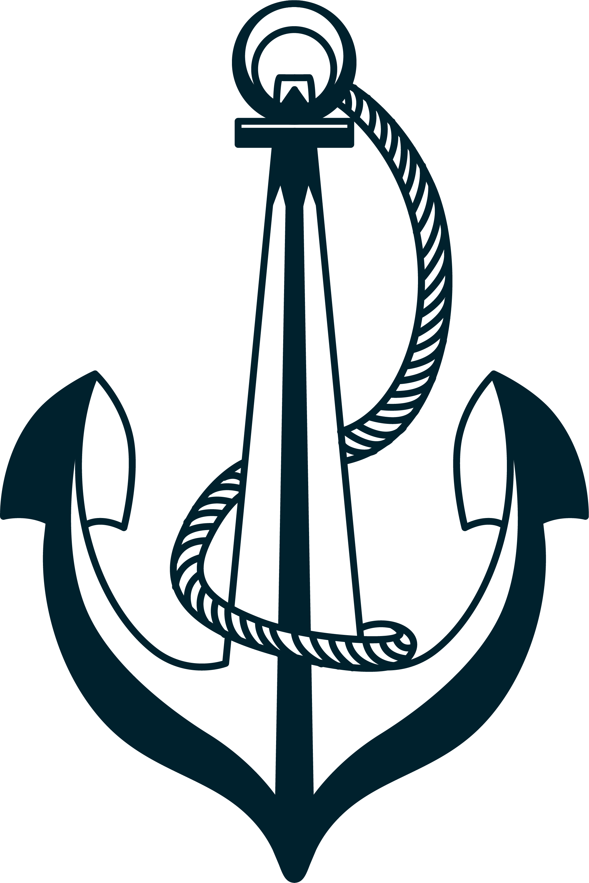 Anchor Ship Watercraft Rope Clip Art - Png Anchor Art Logo Transparent Png (2001x3000), Png Download