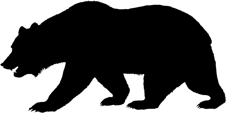 California Grizzly Bear California Grizzly Bear Flag Clipart (768x446), Png Download