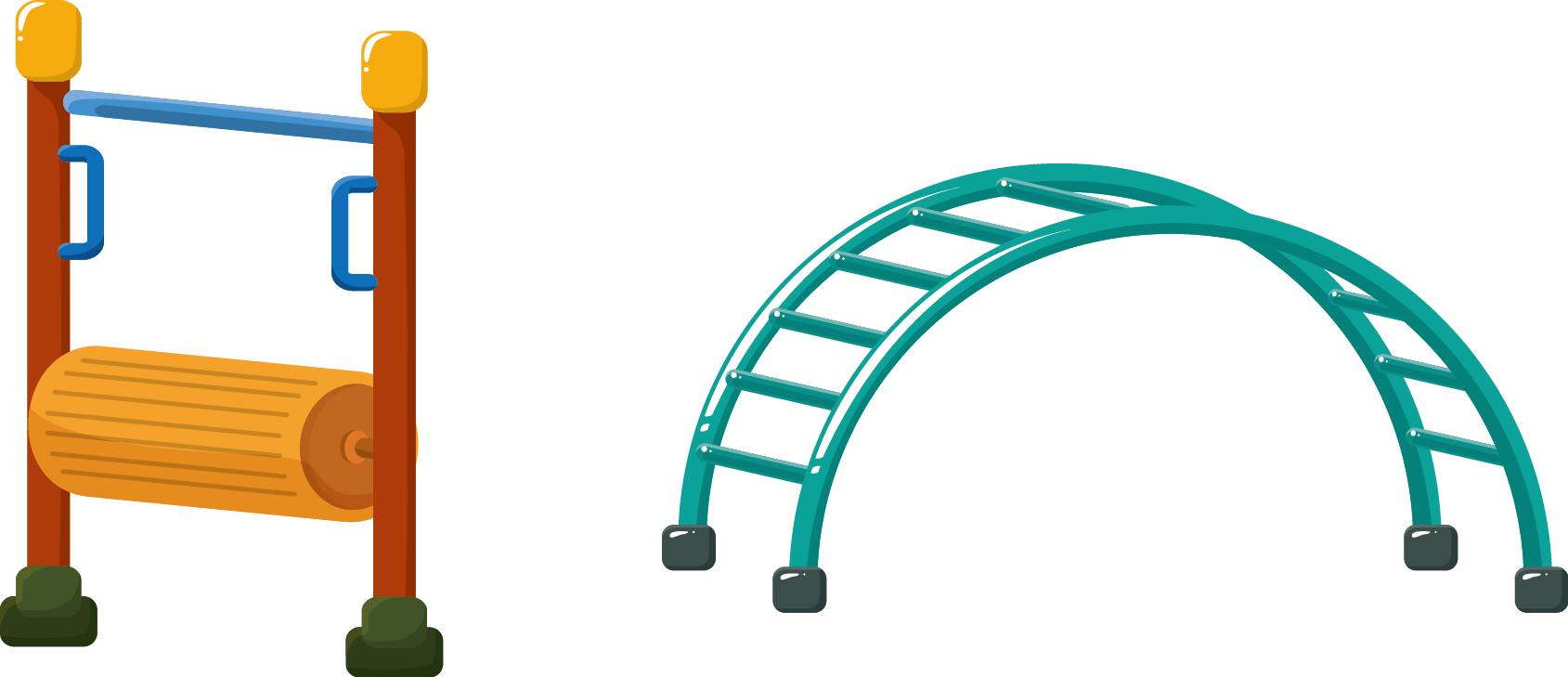 Cartoon Clip Art Fitness - Cartoon Playground Png Transparent Png (1689x729), Png Download