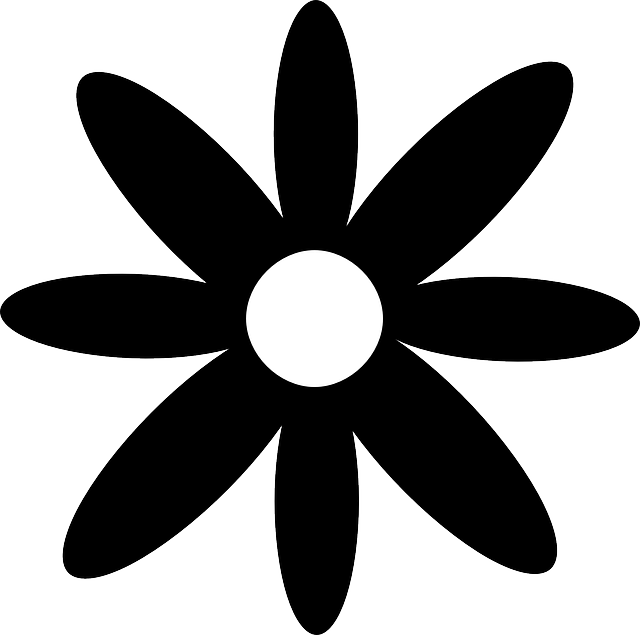 Common Daisy Flower Silhouette Clip Art - Daisy Flower Silhouette - Png Download (640x635), Png Download