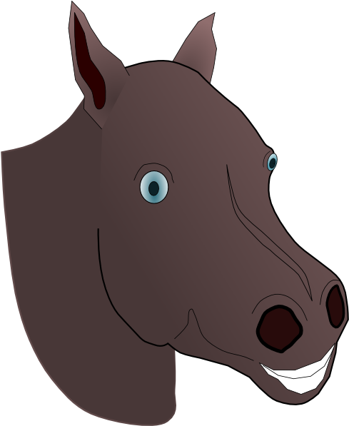 Animated Horse Head Png Clipart (534x596), Png Download