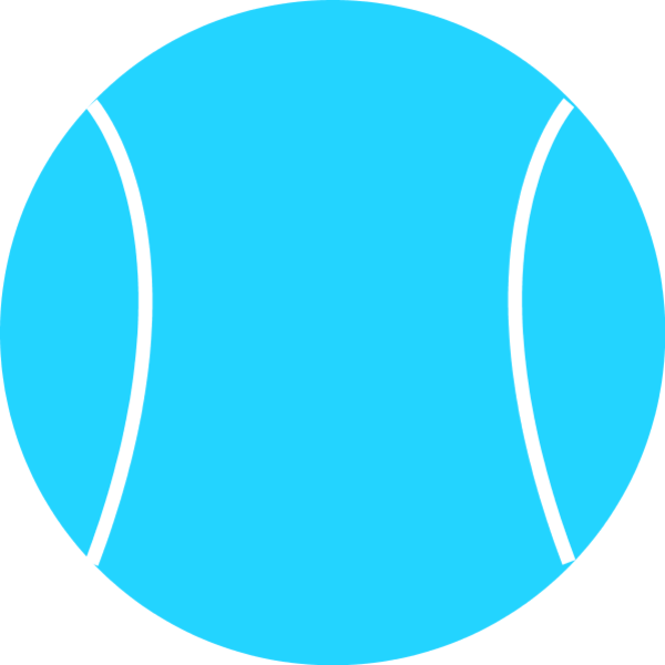 Tennis Ball Vector Clip Art - Circle Blue Color Swatch - Png Download (600x600), Png Download
