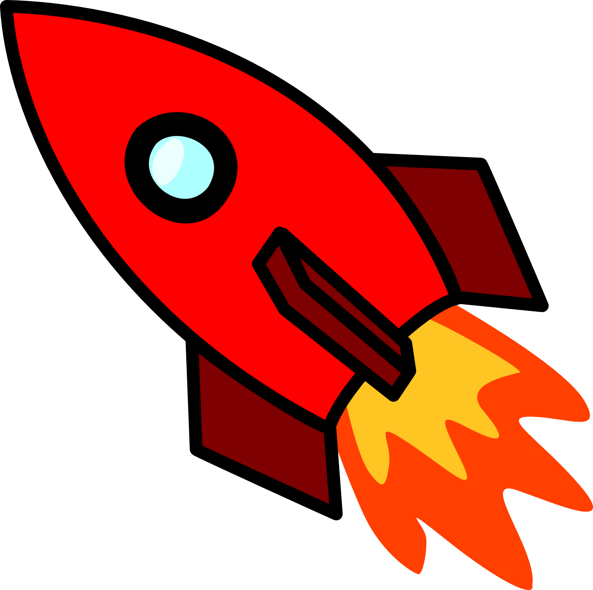 Red Rocket Clipart - Png Download (1920x1911), Png Download