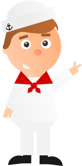 Cartoon Sailor - Cartoon Sailor Clear Background Clipart (600x600), Png Download