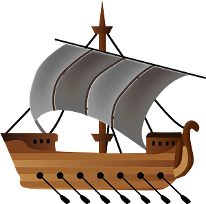 Roman Ship Clipart - Png Download (300x297), Png Download