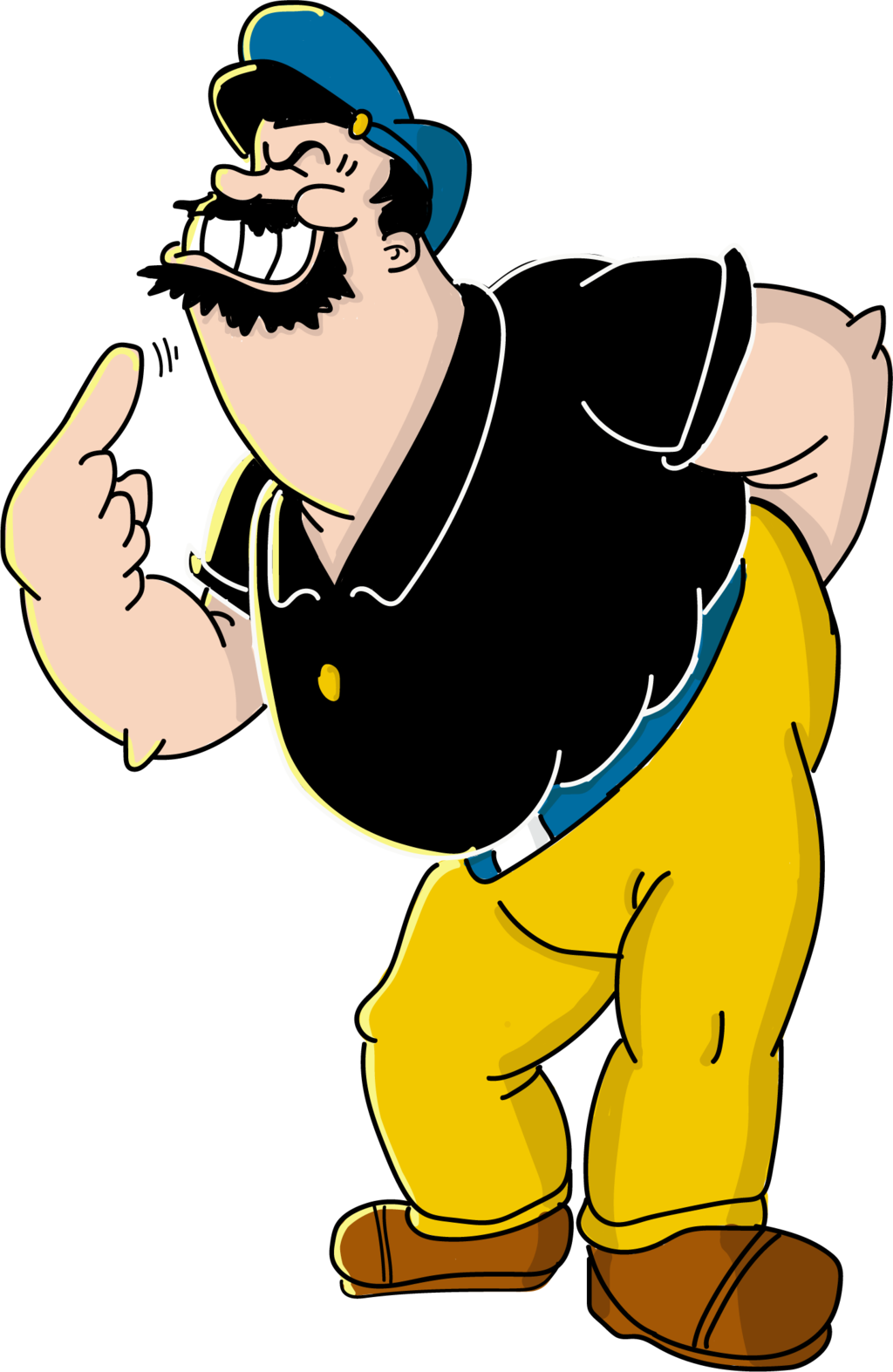 Brutus Popeye Png Clipart (1024x1573), Png Download