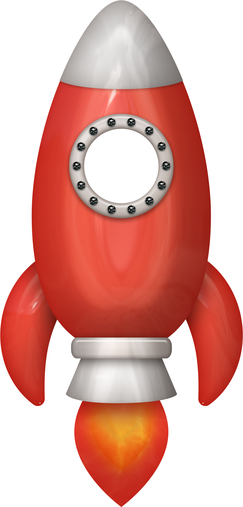 Outer Space Watercolor Painting Vacation Bible School - Rocket Ship With Window Clipart (981x2046), Png Download
