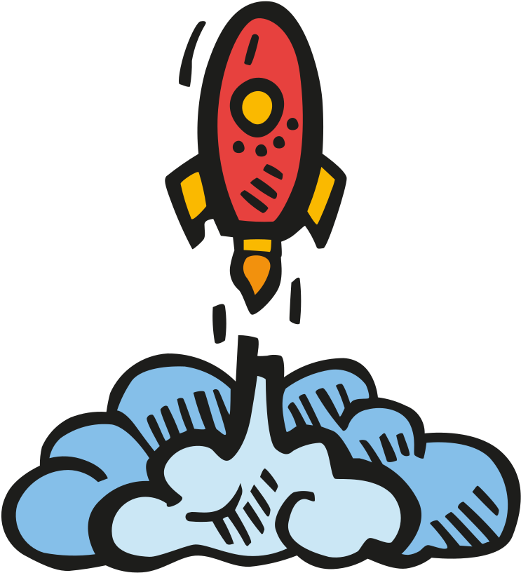 Rocket Launch Icon - Launch Space Rocket Png Clipart (1024x1024), Png Download