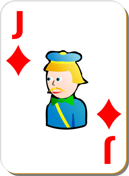 Cardcaptor Sakura Moon Black Costume Png Clip Art - Jack Of Diamonds Playing Cards Transparent Png (600x600), Png Download