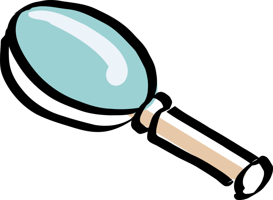 Glass Clipart Png File Tag List, Glass Clip Arts Svg - Clip Art Magnifying Glass Transparent Png (900x660), Png Download