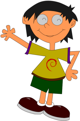 Cartoon Kids Clipart - Kid People Cartoon - Png Download (529x800), Png Download