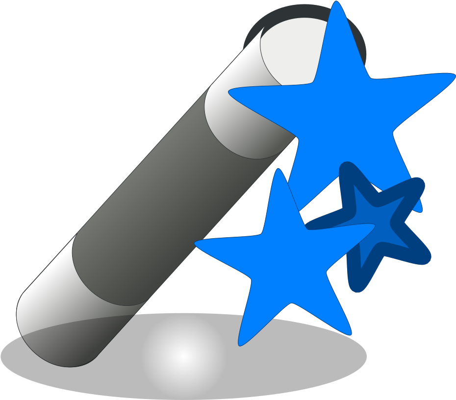 Magic Wand Blue Svg Clip Arts - Png Download (1024x1024), Png Download