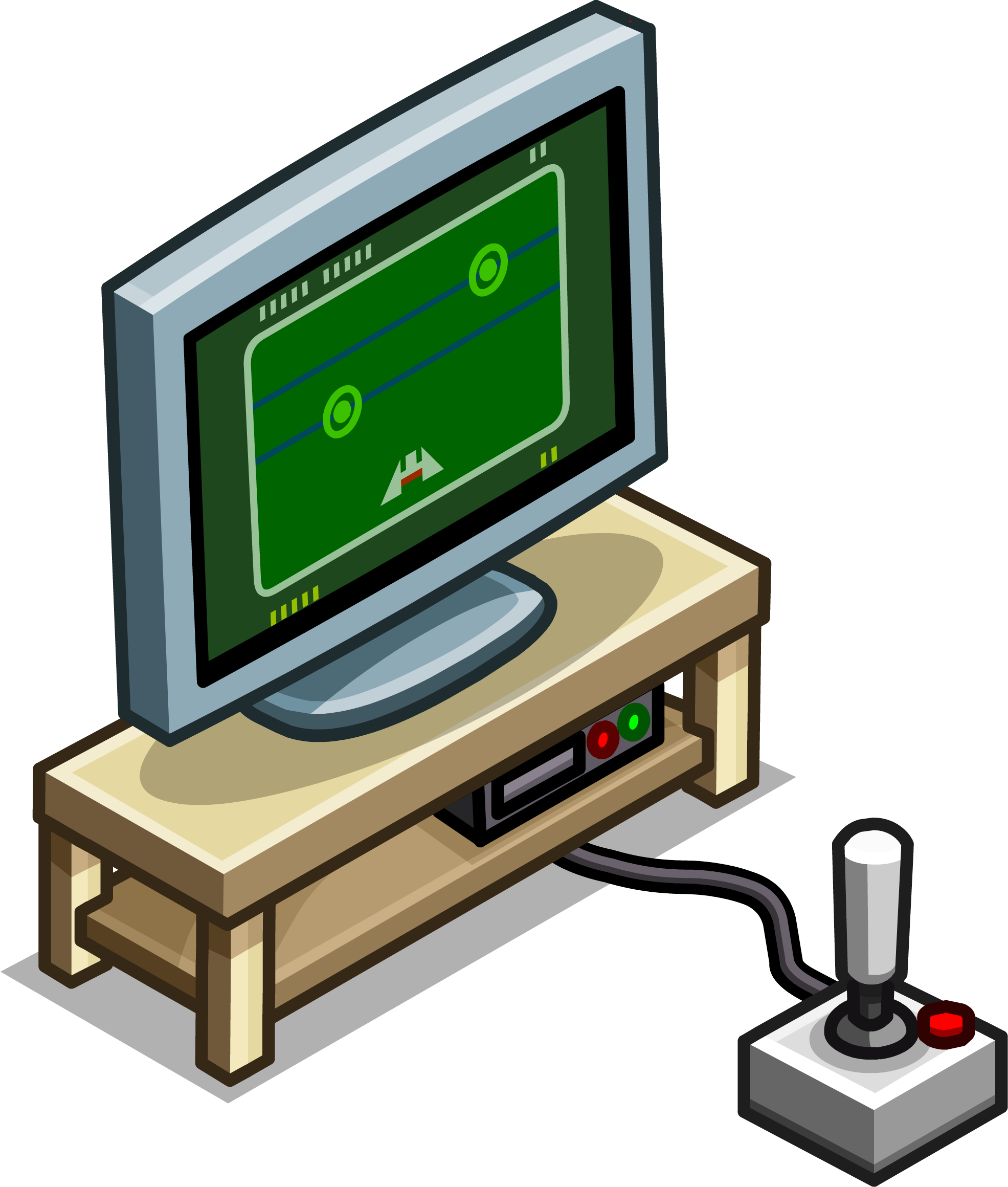 Gray Tv Stand Sprite - Tv Stand Clip Art - Png Download (1971x2320), Png Download