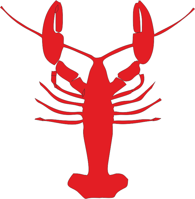 Crayfish Lobster Silhouette Clip Art - Transparent Background Lobster Clipart - Png Download (680x694), Png Download
