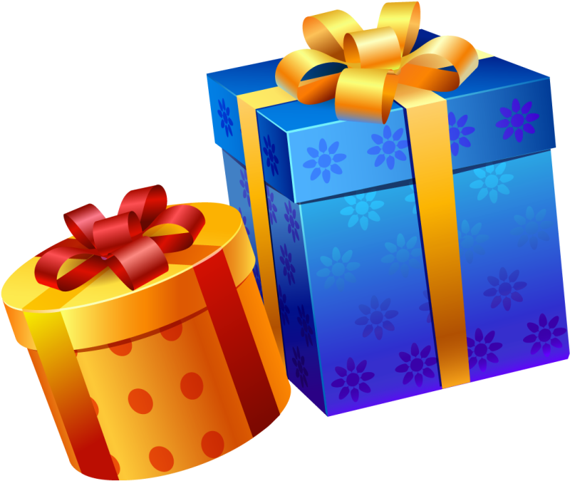 Present Clipart - Happy Birthday Gift Png Transparent Png (830x706), Png Download